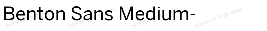 Benton Sans Medium字体转换